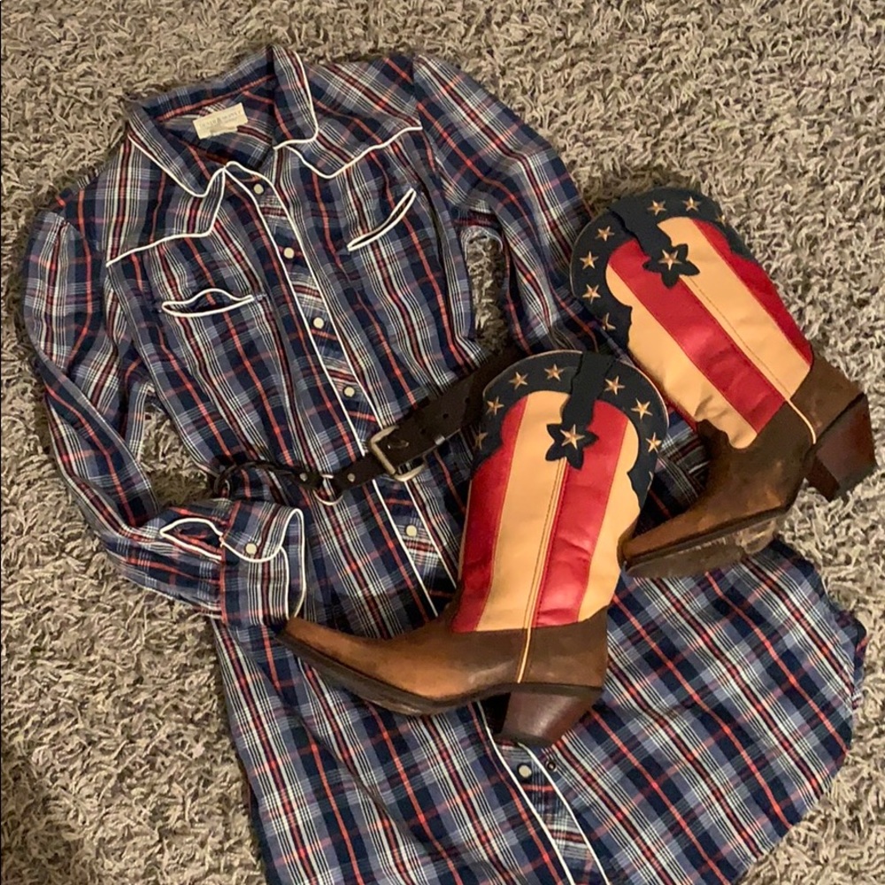 RL Denim & Supply western button down dress.